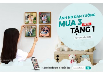 Đặt 3 Ảnh HD dán tường tặng thêm 1 Ảnh HD dán tường